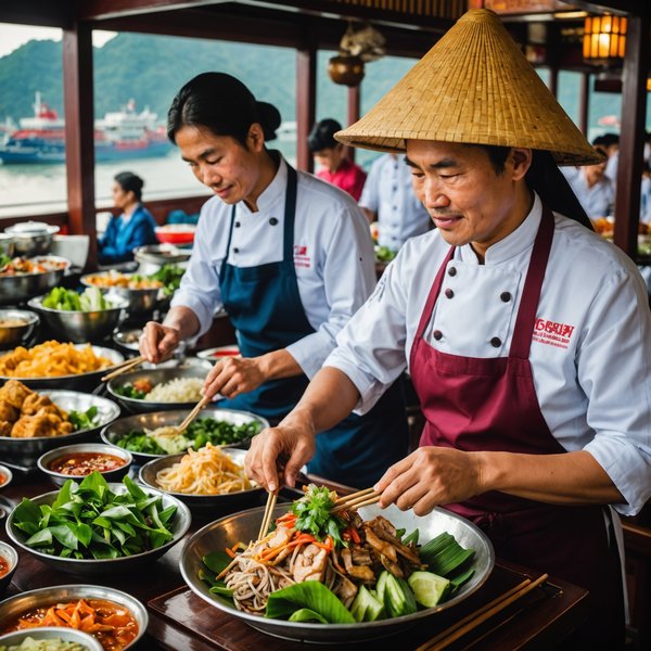 Quels itinéraires de croisière permettent de découvrir les traditions culinaires au Vietnam?